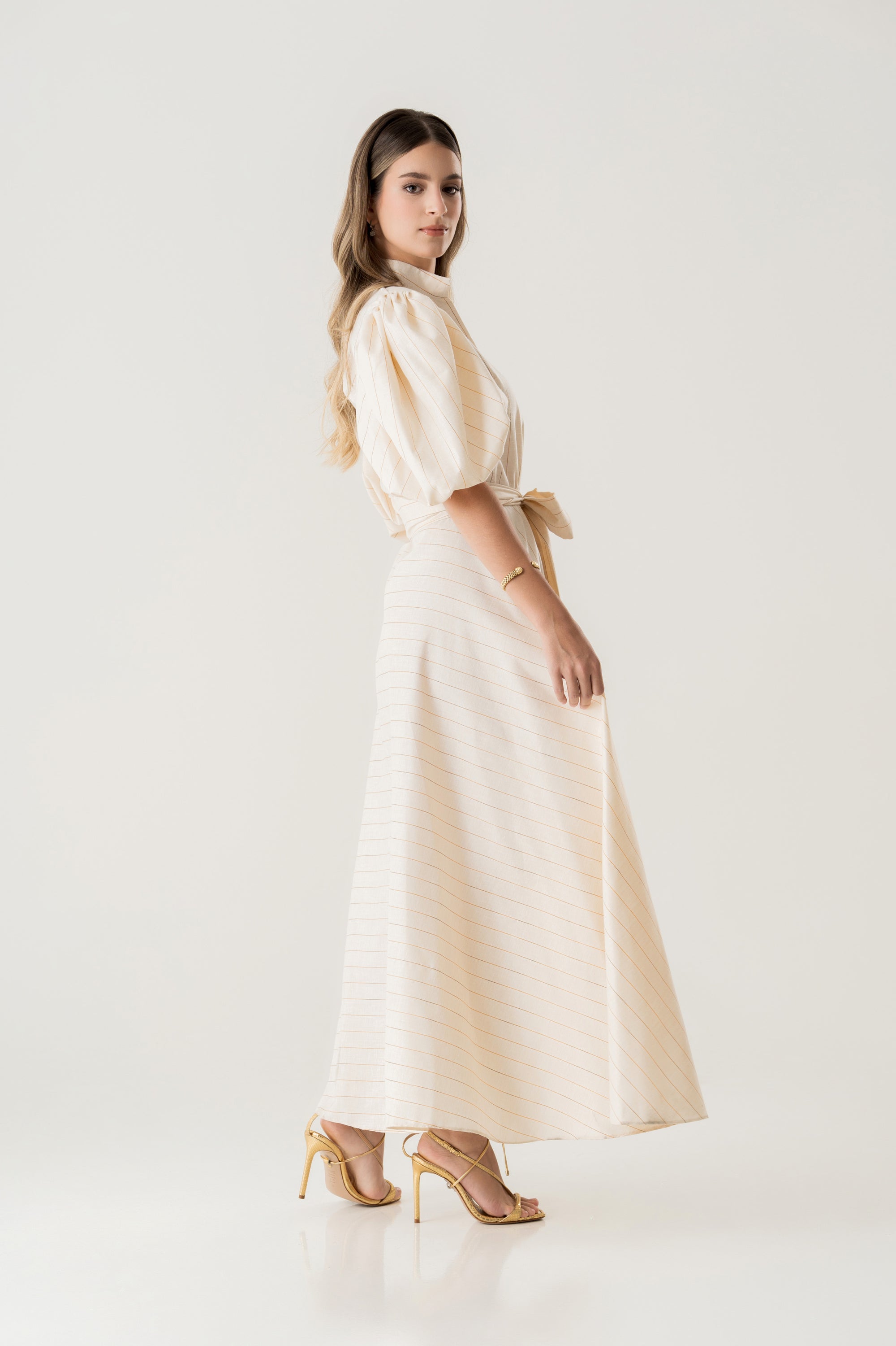 Azalea Long Linen Dress