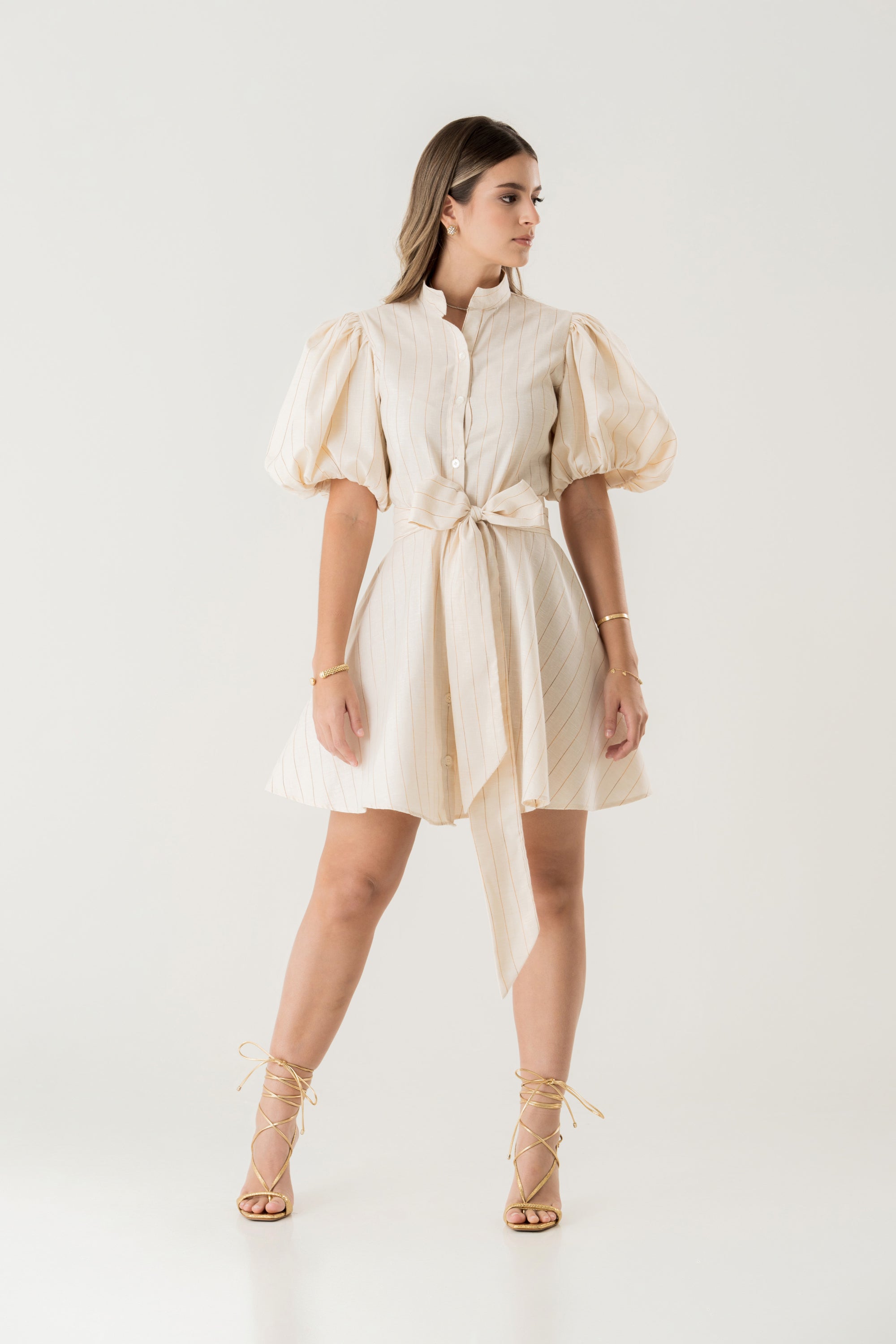 Azalea Mini Linen Dress