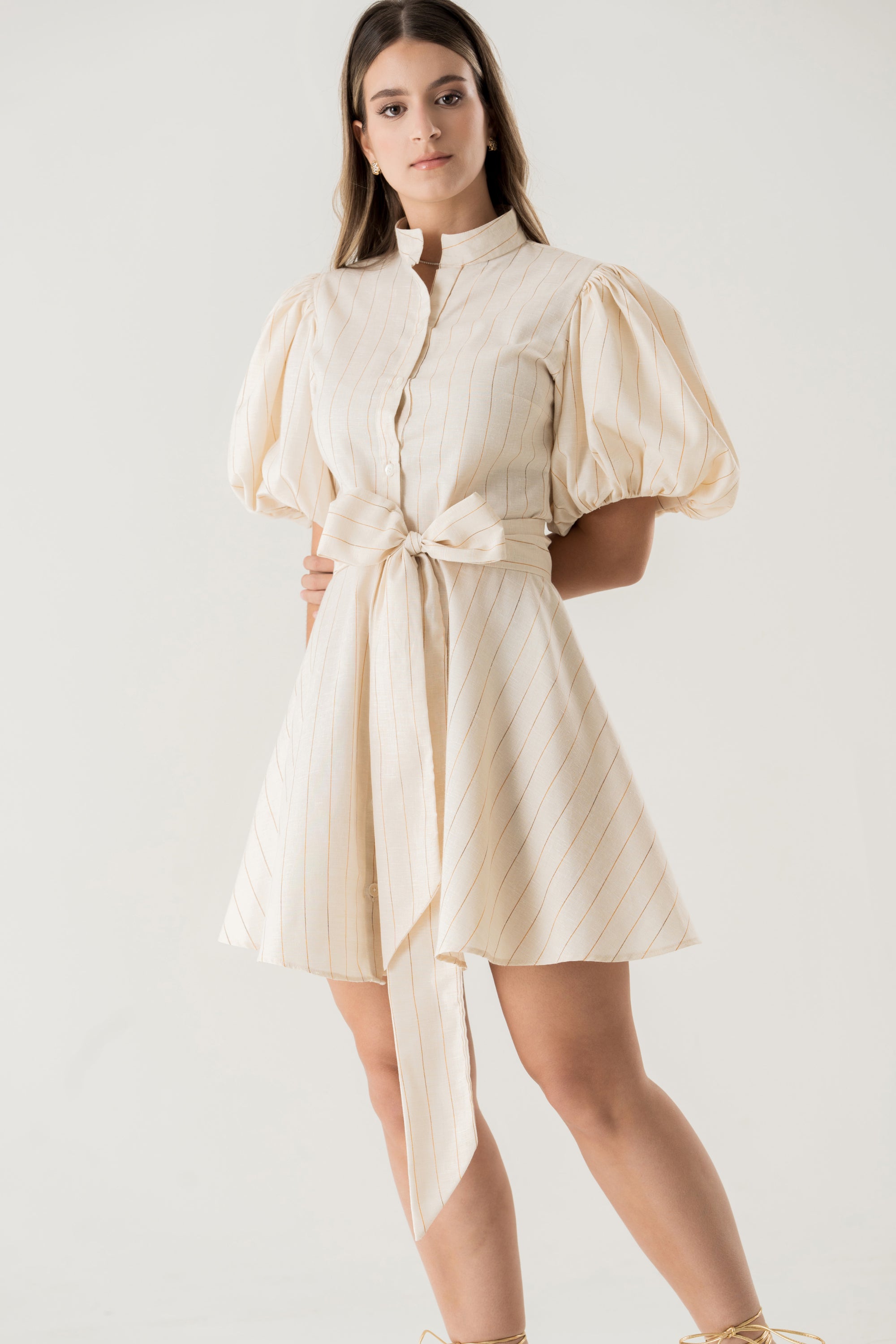 Azalea Mini Linen Dress