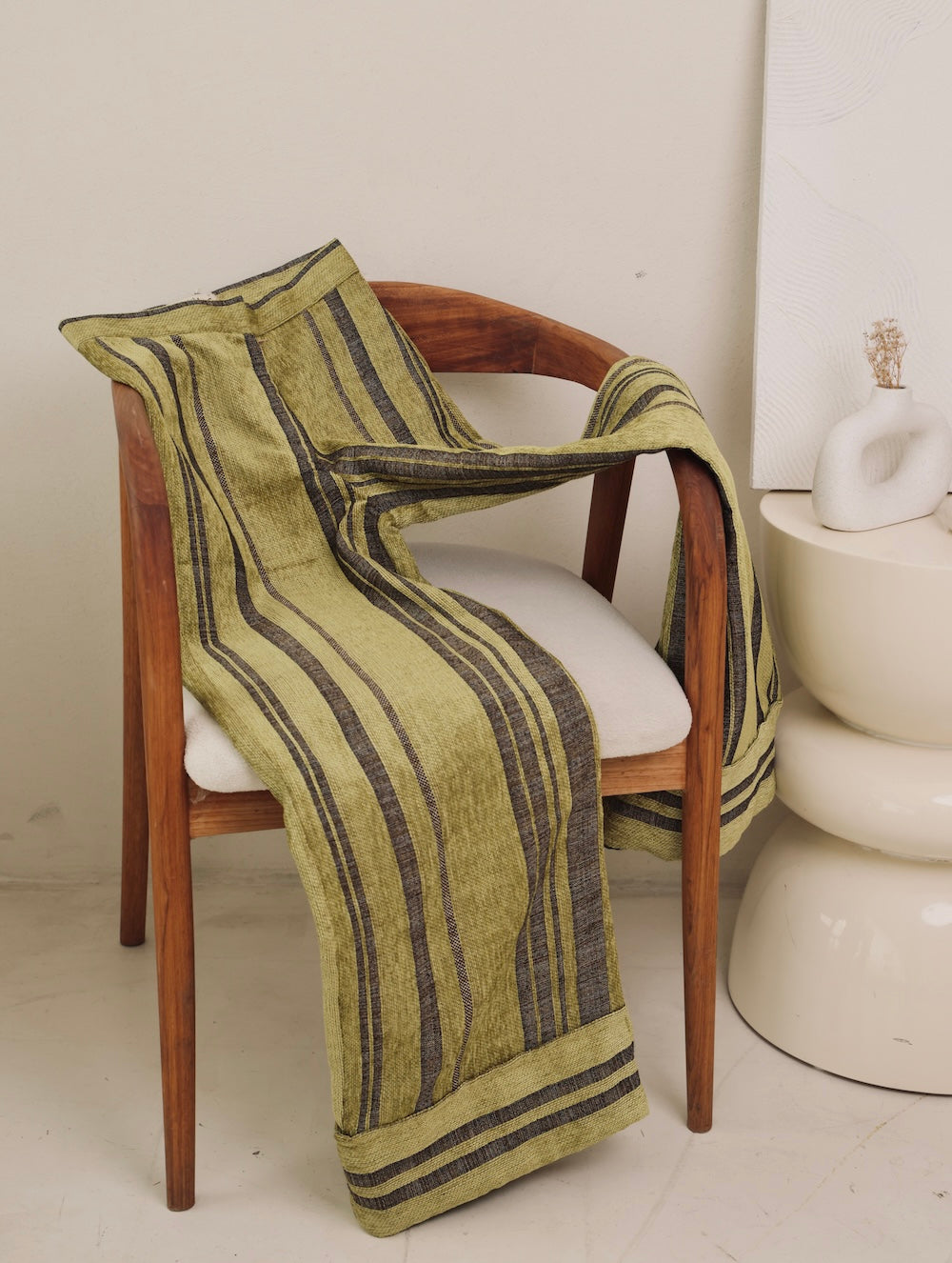 Retro Pants Striped Green