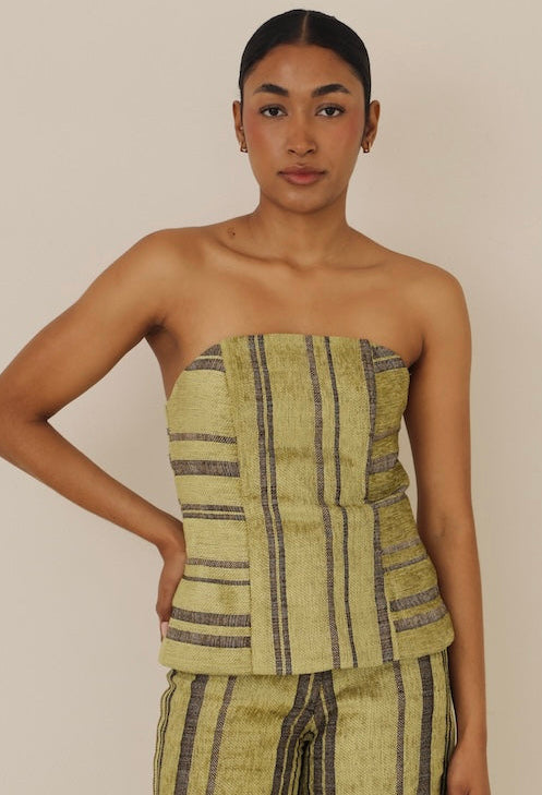 Retro Set Striped Green