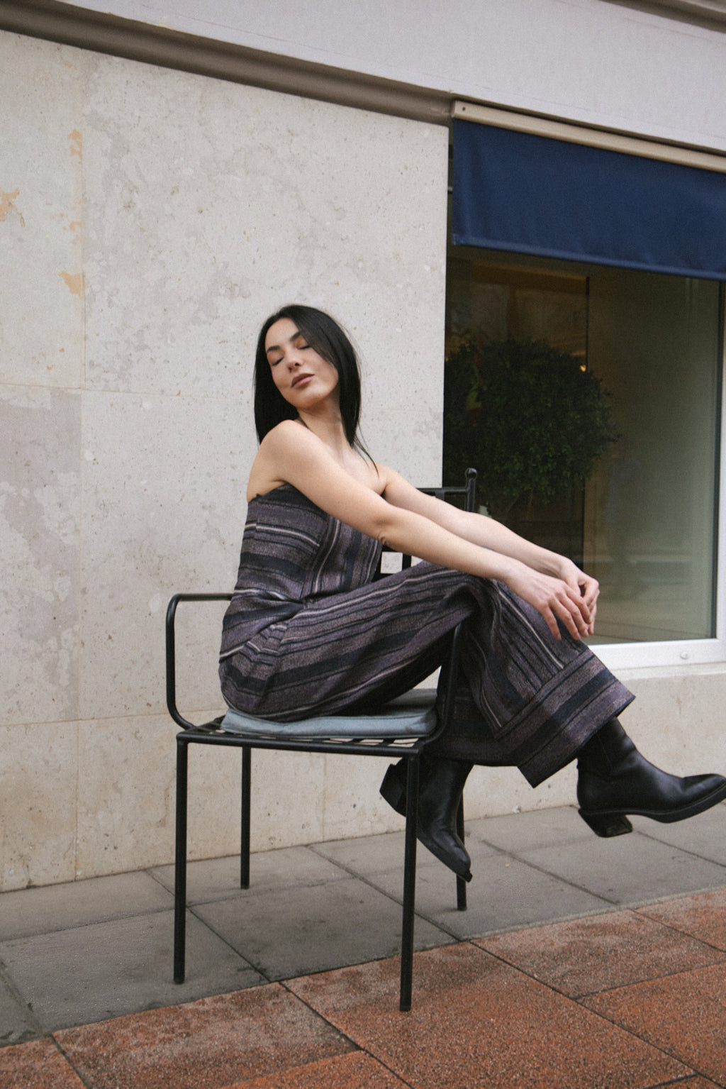 Retro Set Striped Navy