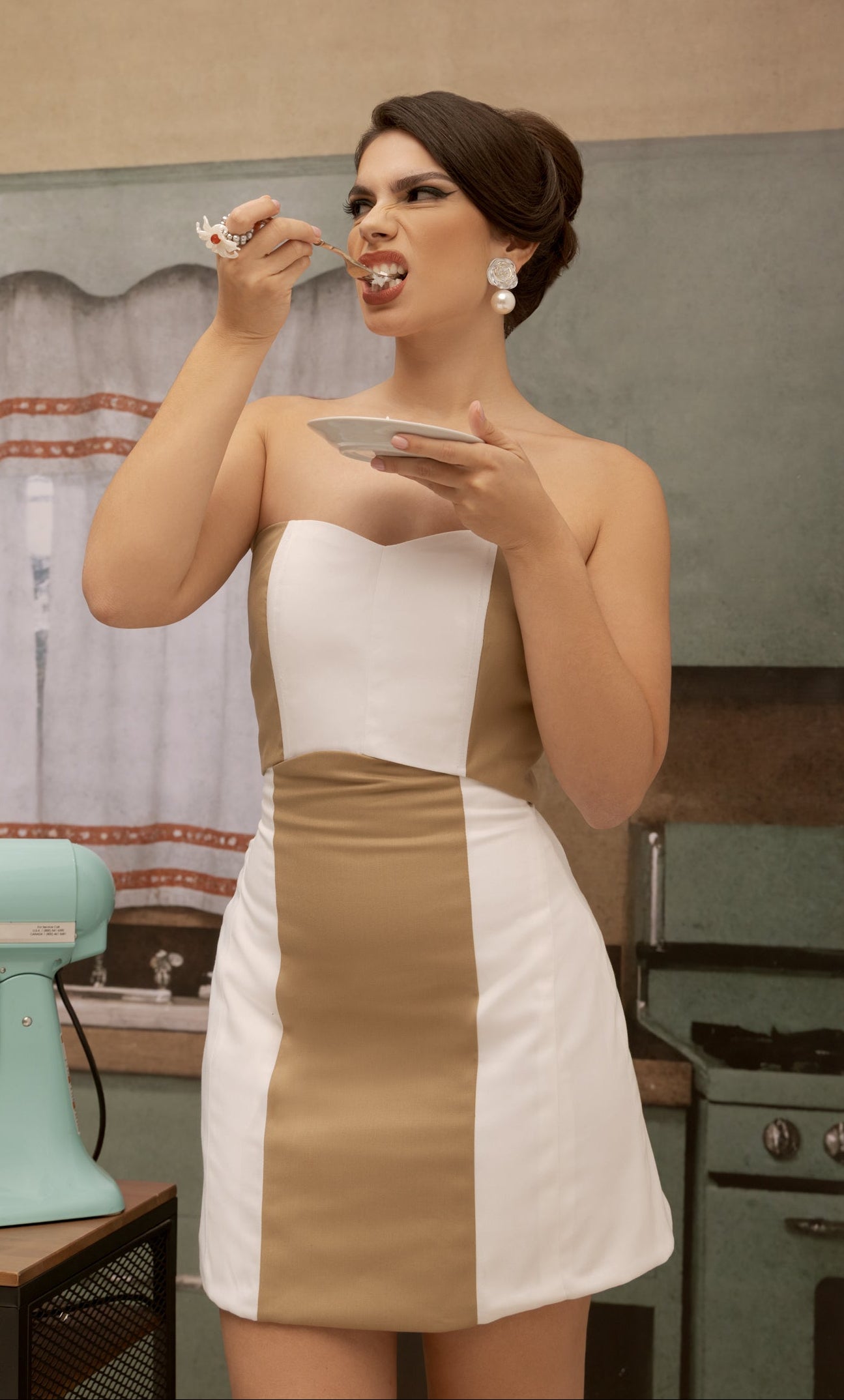 Arco Set Brown /White