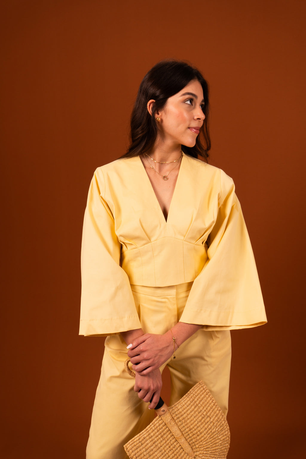 Adela Top Butter Yellow