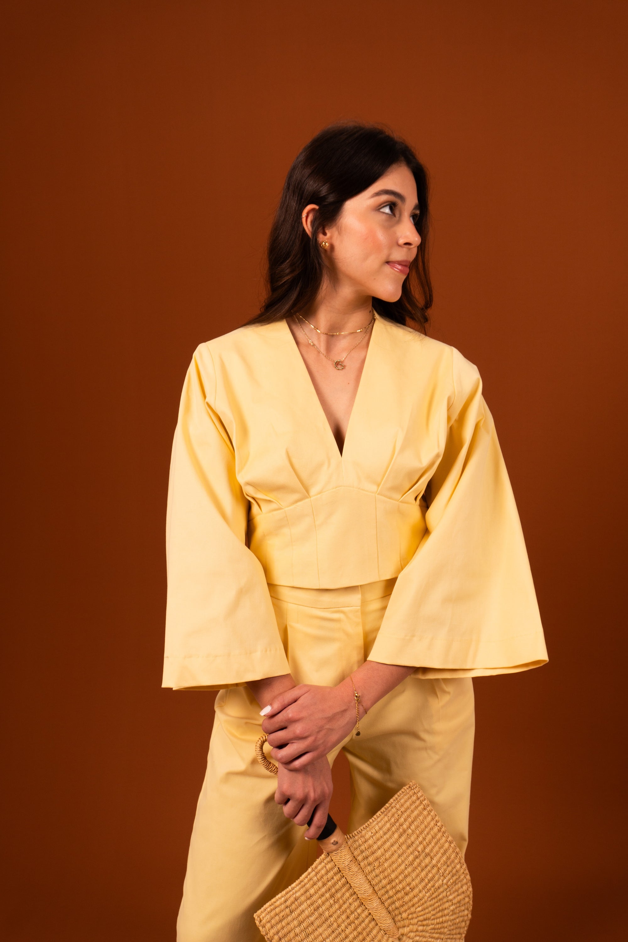 Adela Top Butter Yellow
