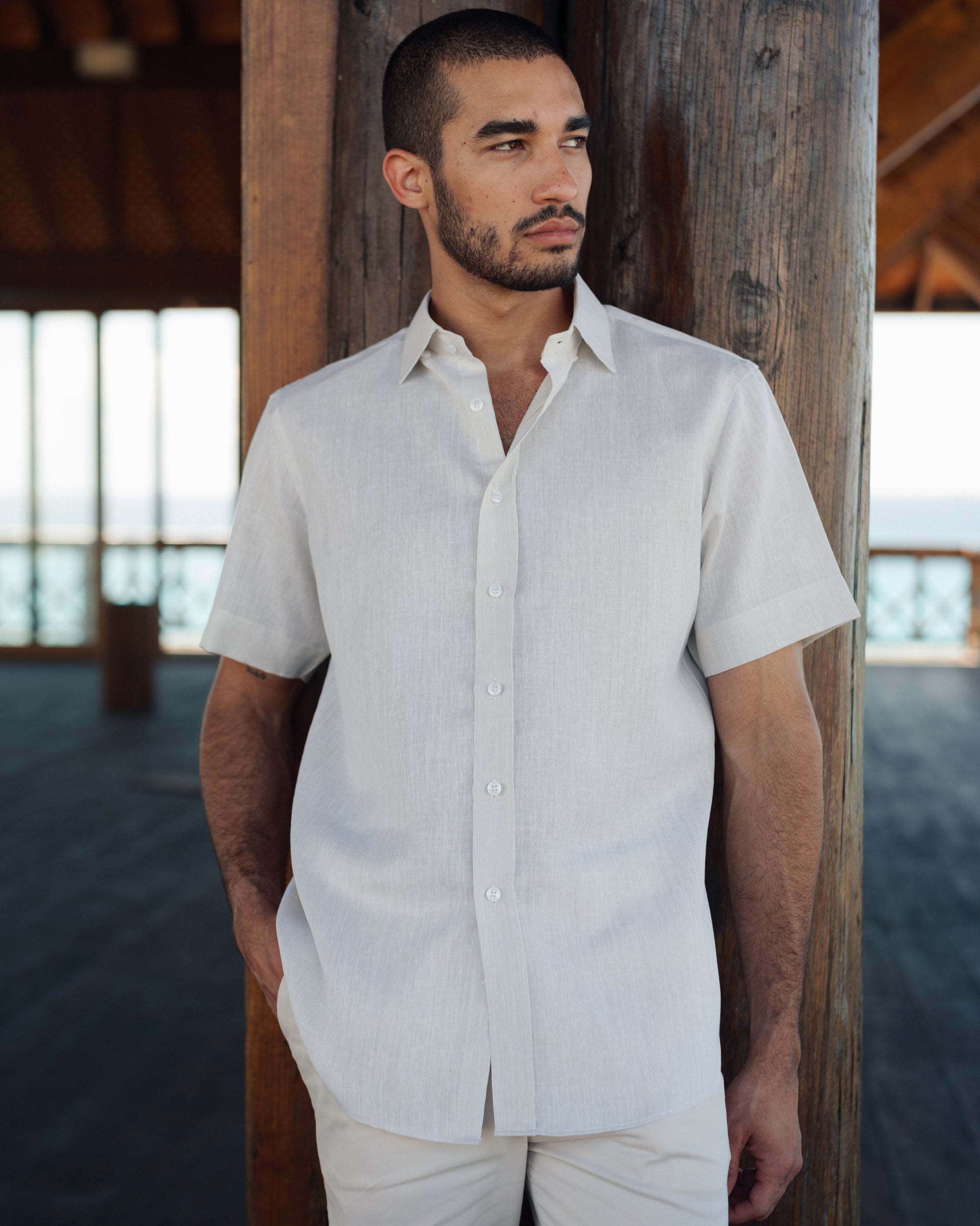 Linen Shirt Short Sleeve