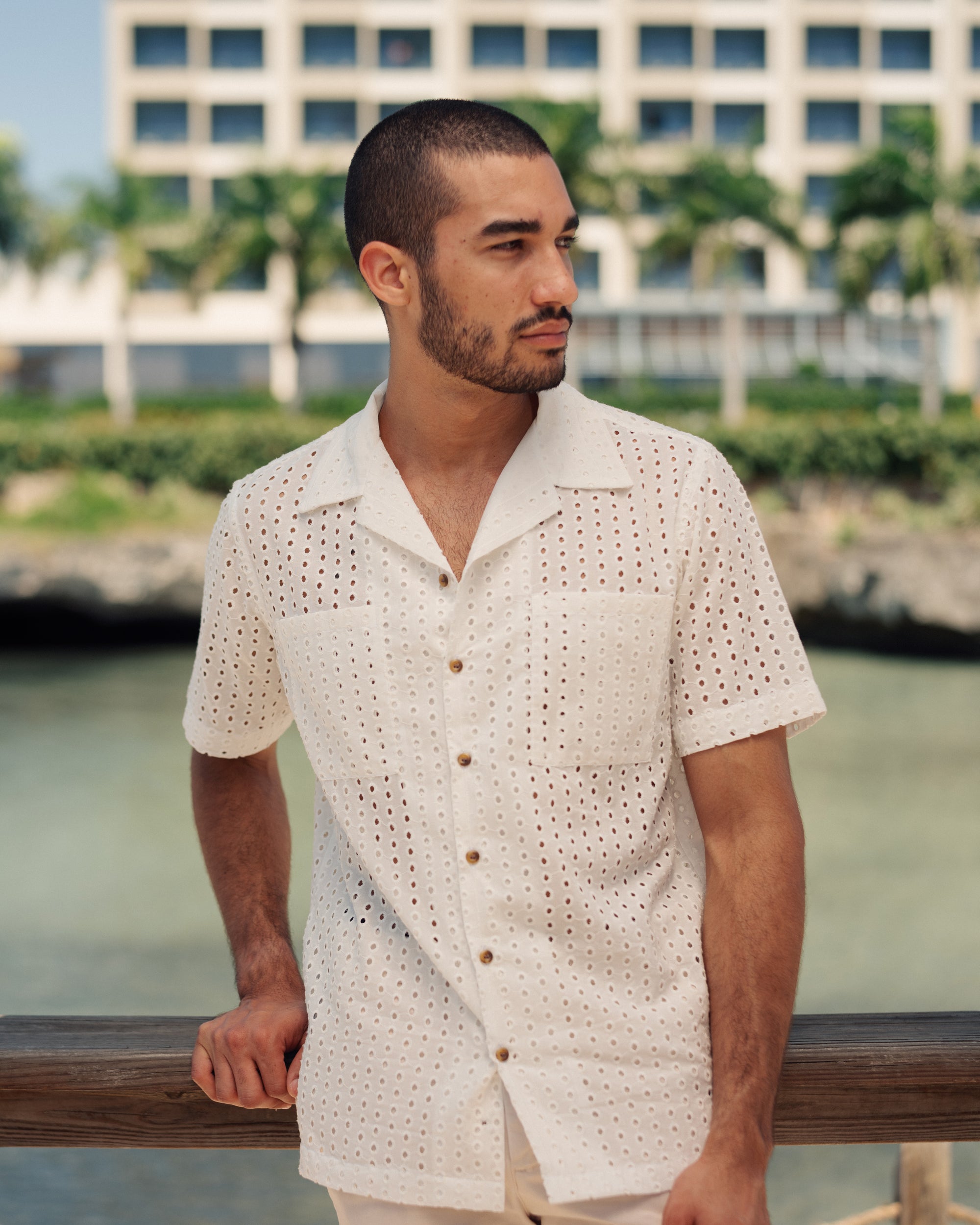 Eyelet Short Sleeve