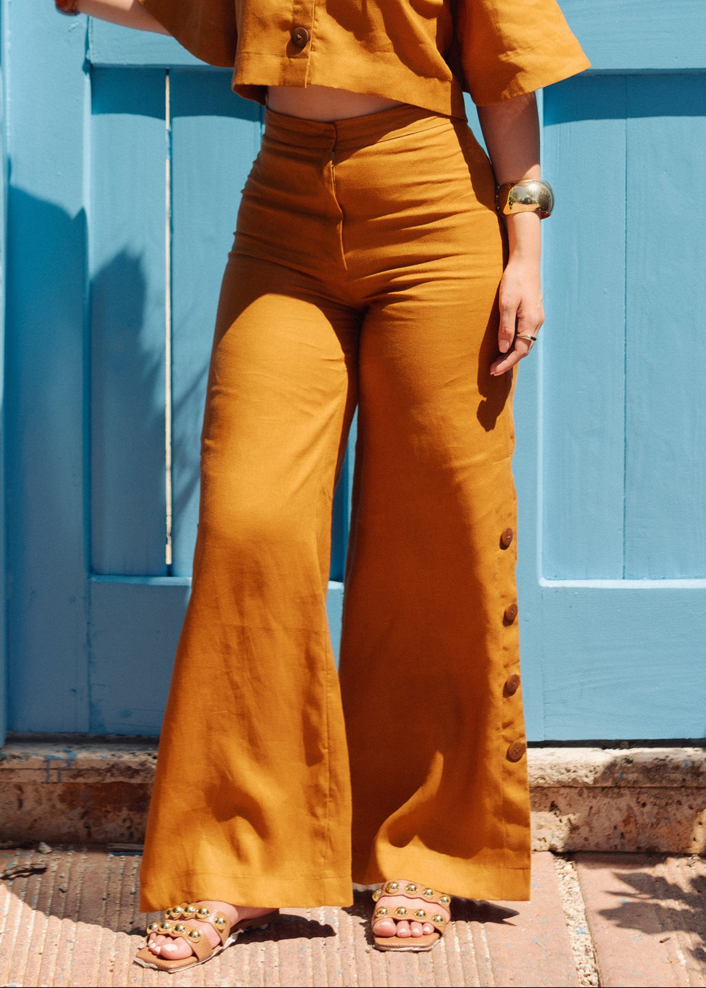 Hispania Pants Caramel Brown