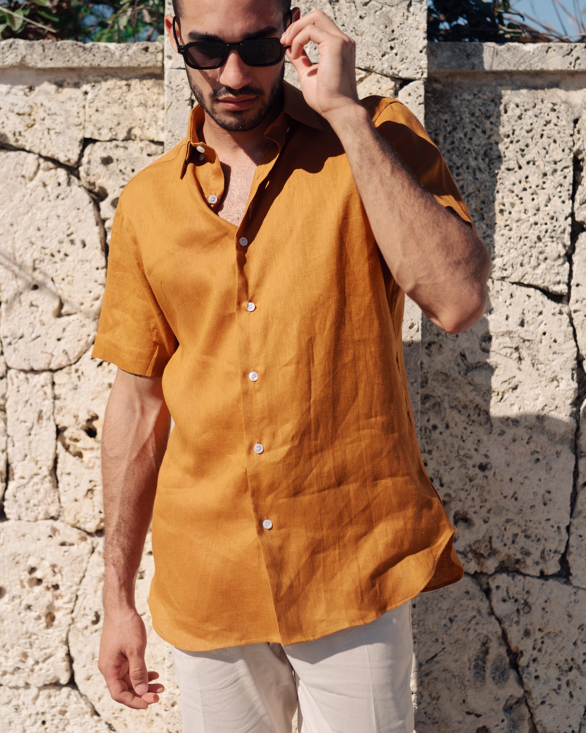 Linen Shirt Short Sleeve