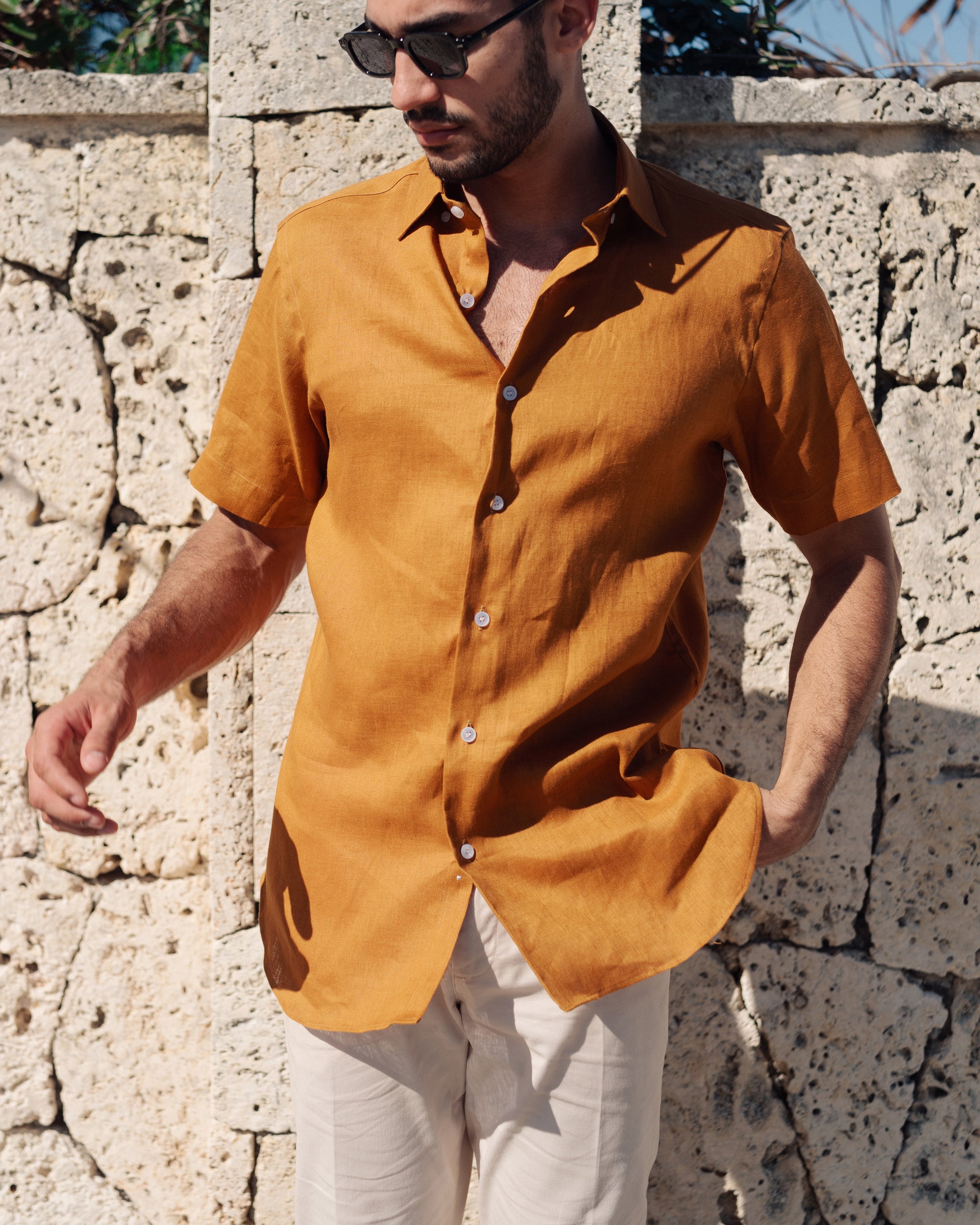 Linen Shirt Short Sleeve