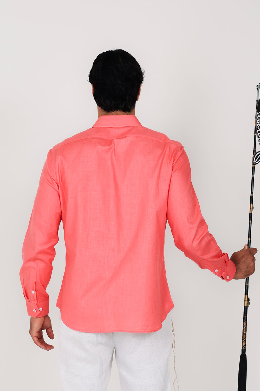 Linen Shirt Coral