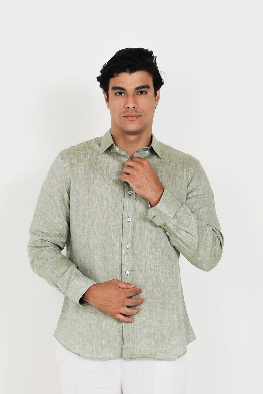 Linen Shirt Green