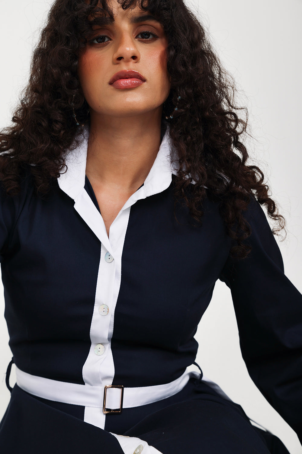 La Capitana Navy Dress